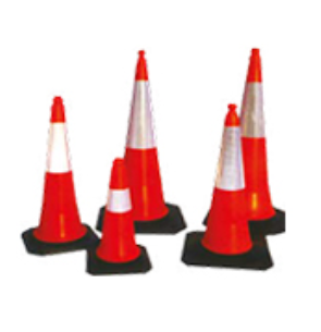 Traffic Cones, Durable Orange PVC Road Safety Cones with Reflective Collars for Traffic Control, Construction Sites, and Parking Lot Safety, Stackable and Weather Resistant